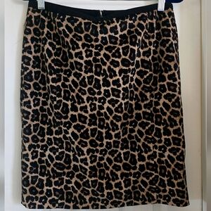 Liz Claiborne Petite Leopard Pencil Skirt.l